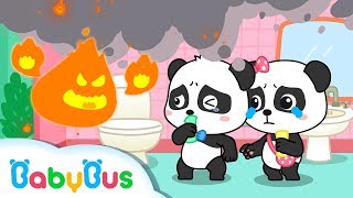 Help! Baby Panda&#39;s House is on Fire | Fireman Pretend Play | Kids Safety Tips at Home | BabyBus