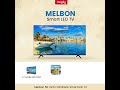 Melbon 50 inch Black Frameless Full HD Smart LED TV with 18 Months Warranty