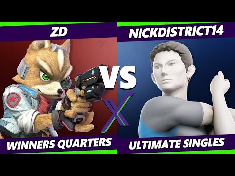 S@X 437 Winners Quarters - ZD (Fox) Vs. NickDistrict14 (Wii Fit Trainer) Smash Ultimate - SSBU