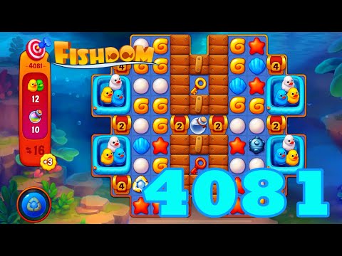Fishdom Level 4081 HD Walkthrough | 3 - match puzzle game | gameplay | android | GameGo Game