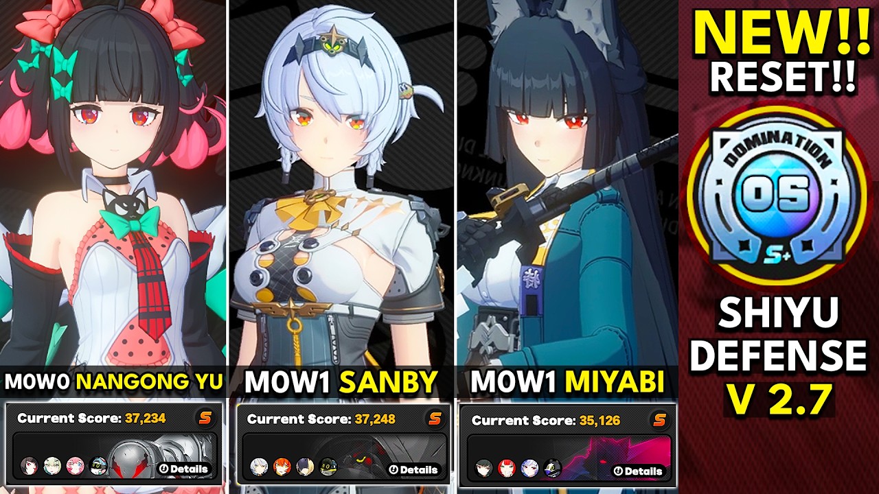 NEW Shiyu Defense 2.7 Floor 5 (S+ Rank) | M0 Nangong Yu & M0W1 SAnby & M0W1 Miyabi | ZZZ 2.7
