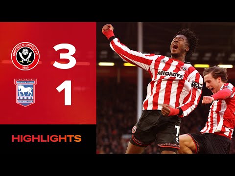 Sheffield United 3-1 Ipswich Town | EFL Championship highlgihts