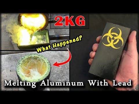Should You MIX Aluminum With Lead? Huge 2KG Mixed Metal Biohazard Ingot