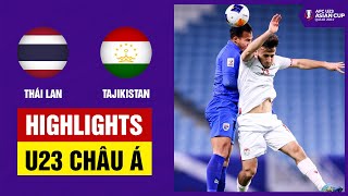 Highlights: U23 Thái Lan - U23 Tajikistan | Indonesia - Việt Nam gọi nhưng Thái Lan không trả lời