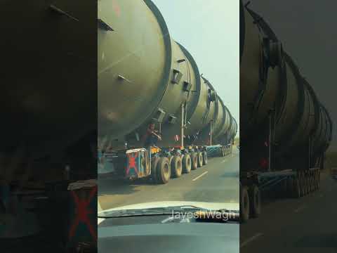 Heavy Machinery Transport On Indian Road | Volvo Trucks | Long Truck
