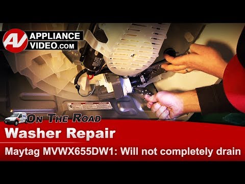 Maytag Washer Repair - Will Not Complete Cycles or Completely Drain - Drain Pump