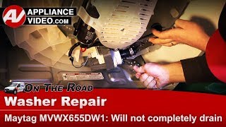 Maytag Washer Repair - Will Not Complete Cycles or Completely Drain - Drain Pump