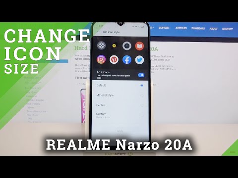 How to Change Icon Size on REALME Narzo 20A – Resize Icons