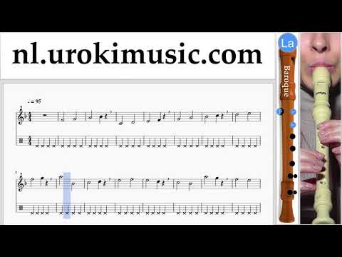 Blokfluitles (B.) Carlos Vives, Sebastian Yatra - Robarte un Beso Muzieknoten Cursus Deel#1 um-i374