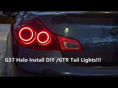 G37 Brake light Halo install Step by Step DIY (GTR BRAKE LIGHTS!!!)