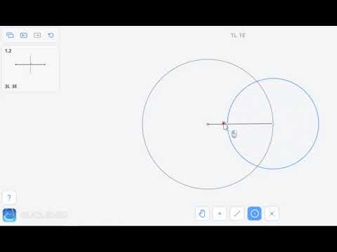 Euclidea tutorial - Perpendicular bisector