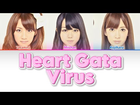 Heart Gata Virus (ハート型ウイルス) • no3b (No Sleeves/ノースリーブス) Color coded lyrics 歌詞(Kan/Rom/Eng) 