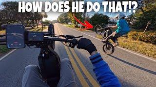 MOBBING Wheelies on the E Ride Pro 2.0