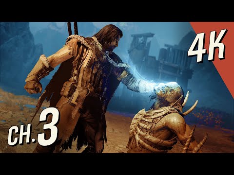 Middle-earth: Shadow of Mordor - [4K/60fps] (100%) Walkthrough Part 3 - Recruiting Ratbag