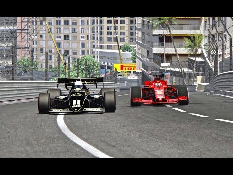 Ferrari F1 2018 vs Lotus F1 1984 - Monaco