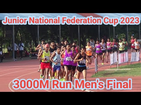 3000M Run Mens Final|21st Junior National Federation Cup U20 Athletics Champianship, Tamilnadu 2023