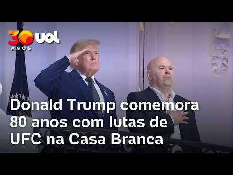 Donald Trump comemora 80 anos com lutas de UFC na Casa Branca