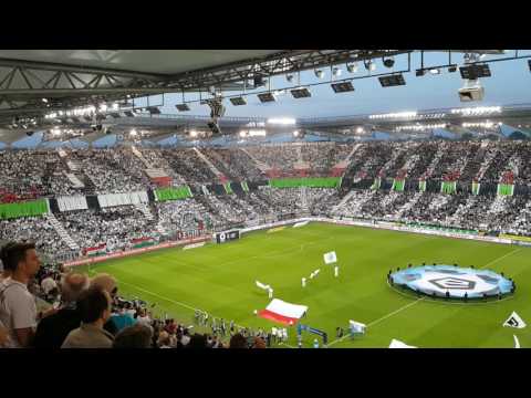 Oprawa kibiców Legii Warszawa. Mecz Legia - Lech 17.05 2017
