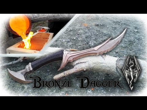 Casting a Bronze Dagger From The Game Skyrim (Daedric Dagger)