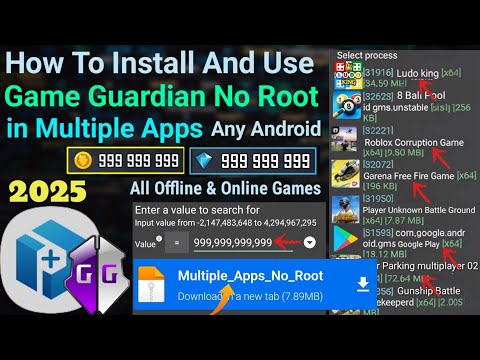 How To Install And Use Game Guardian in Multiple Apps No Root Any Android || 2025