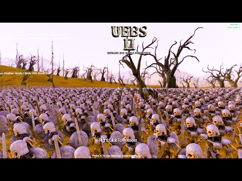 19500 German Soldiers VS 250000 Skeleton Warriors - Ultimate Epic Battle Simulator 2  UEBS 2