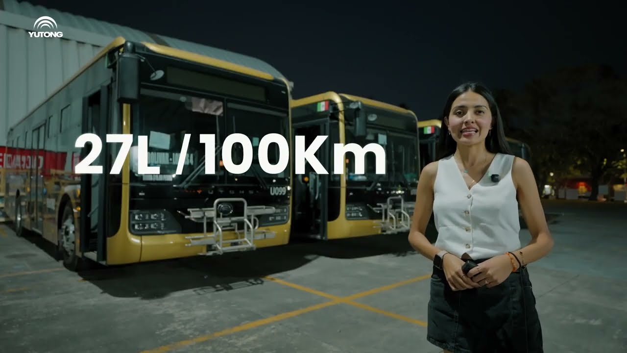 Yutong H10 Híbrido está diseñado para las necesidades de transporte público de México. #yutongbus