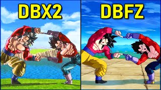 All Fusions & Transformations | DBFZ vs DBXV2 [SSJ-SSJ2-SSJ3-SSJ4-SSGSS-UI-MUI] Ultra Instinct