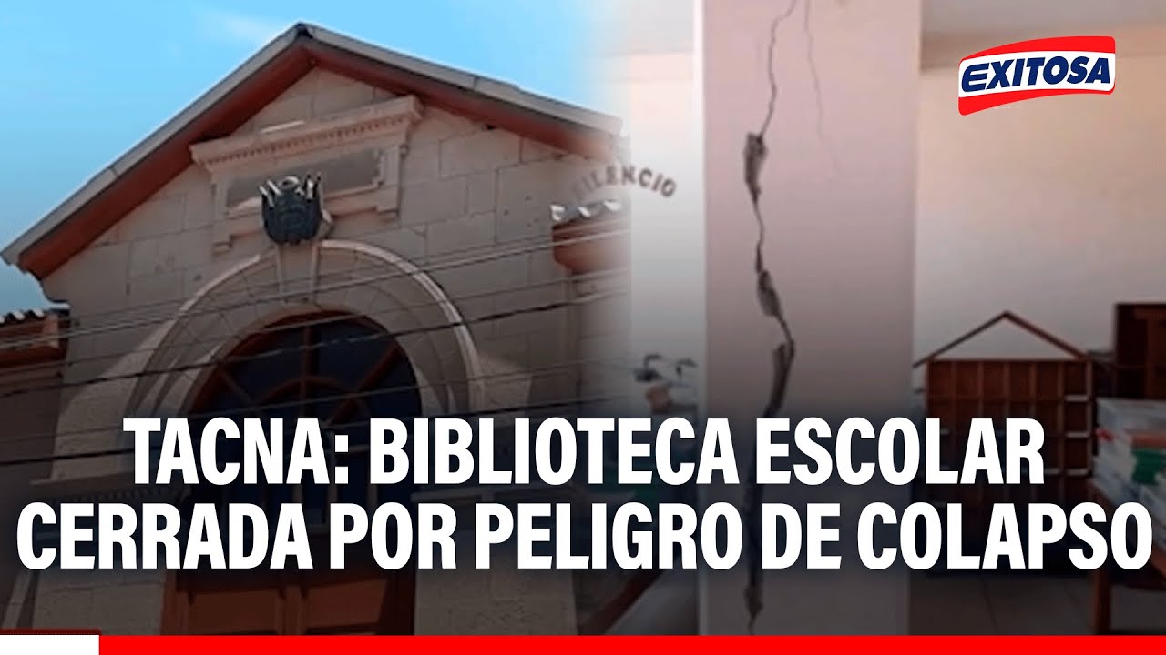 🔴🔵 El conocimiento en ruinas: Biblioteca escolar cerrada por peligro de colapso