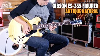Video thumbnail for No Talking...Just Tones | Gibson ES-335 Figured - Antique Natural by Peach Guitars
