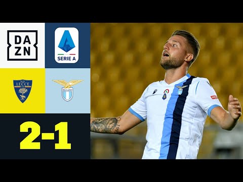 Lazio beisst sich an Lecce die Zähne aus: US Lecce - Lazio Rom 2:1 | Serie A | DAZN Highlights