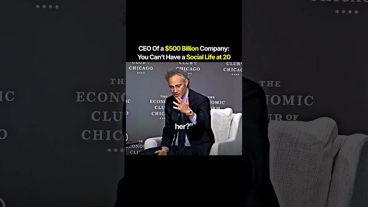 CEO of a $500 Billion Company: You Can’t Have a Social Life at 20