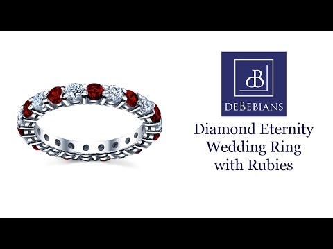 Ruby and Diamond Eternity Ring