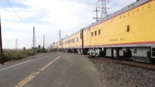 preview picture of video 'Union Pacific 844 Northbound, 4/30/09, Trowbridge, CA'