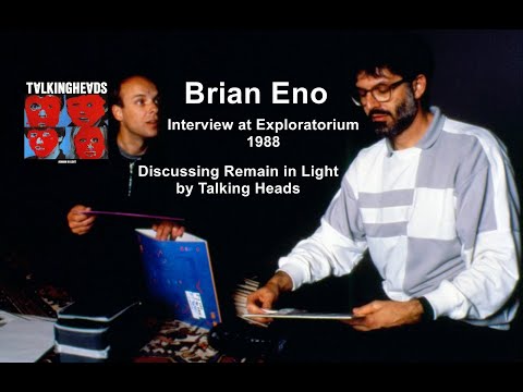 Brian Eno discusses Remain in Light by Talking Heads at Exploratorium (1988)