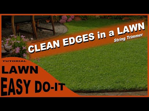 clean edges in a lawn, lawn edging