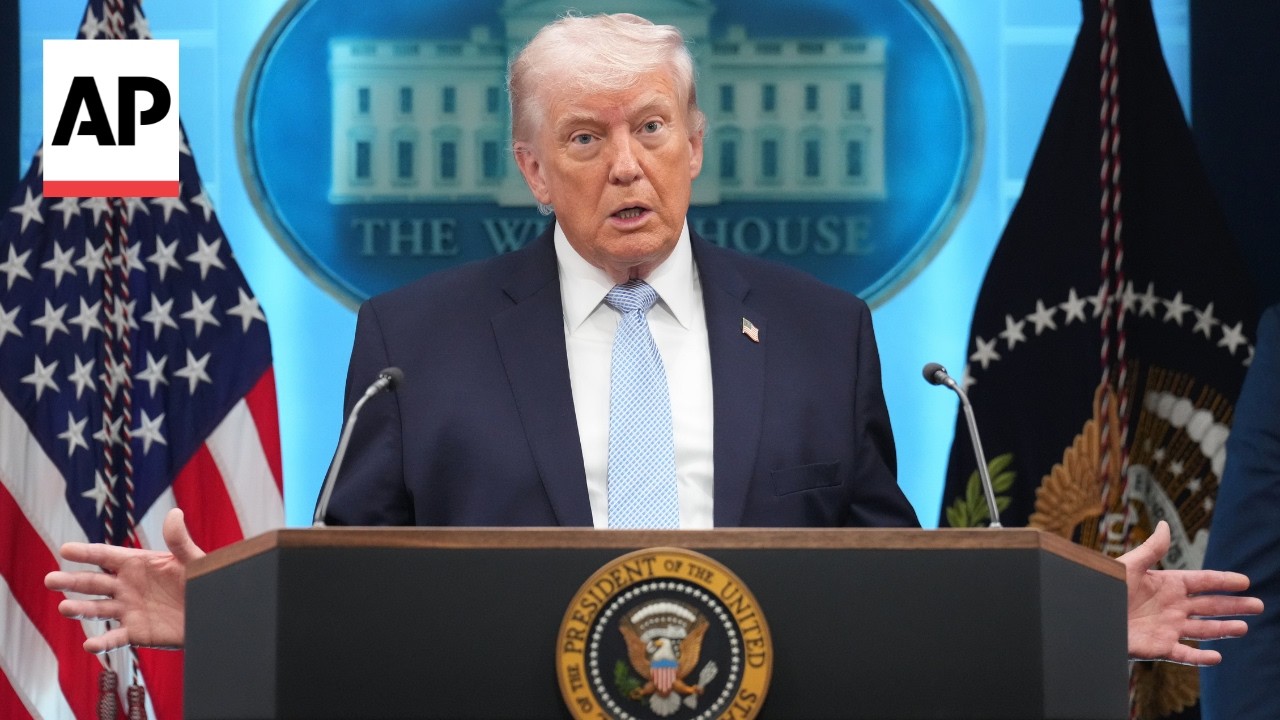 Video | Trump says Iranians want the US to 'keep bombing'