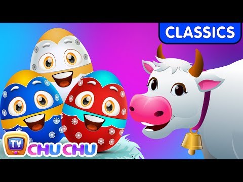 ChuChu TV Classics - Learn Farm Animals & Animal Sounds | Surprise Eggs Wildlife Toys Video