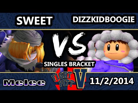FPV - Sweet (Sheik) Vs. dizzkidboogie (Ice Climbers) SSBM Singles Bracket - Melee