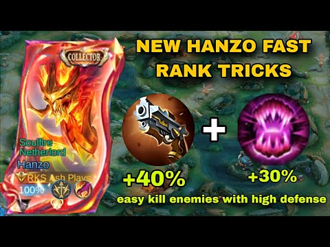 NEW HANZO BUILD FOR EASY WIN AND FAST RANK!!!🔥 (insane 70% penetration) 