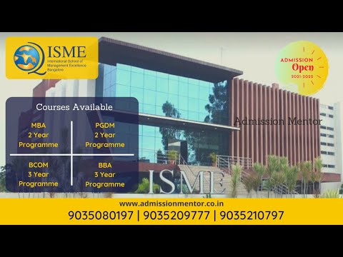 ISME Bangalore - International School of Management Excellence | Campus Tour | Business School | MBA ISME Bangalore - International School of Management Excellence | Campus Tour | Business School | MBA