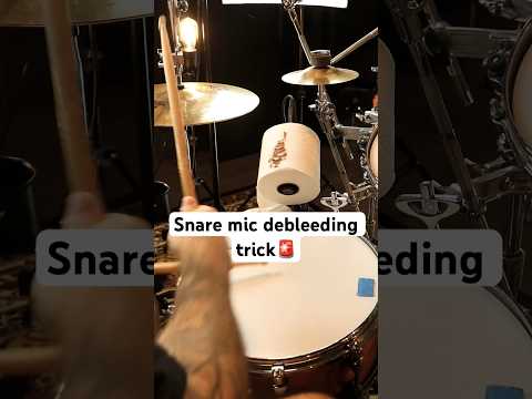 ✨Snare mic debleeding trick! #shorts #snare #drums #tips #studio #music #audioengineering #meme