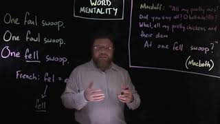ONE FELL SWOOP - origin of the phrase | Grammar and Thongs