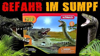 Schleich ® Gefahr im Sumpf - Neuheit 2022 - Alligator / Anakonda / Nest & Eier - Playset - Unboxing