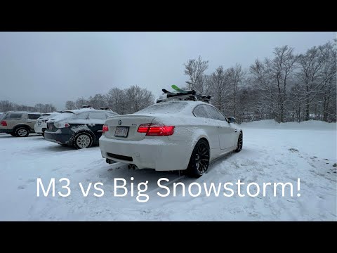 BMW E92 M3 vs Snowstorm (200 Mile Drive!)