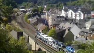 preview picture of video 'Güterzug durch Idar-Oberstein!'