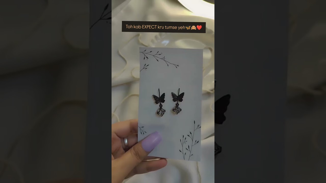 Flutter into his heart effortlessly 🎀 #everydayearrings #earringstyle #minimalistearrings