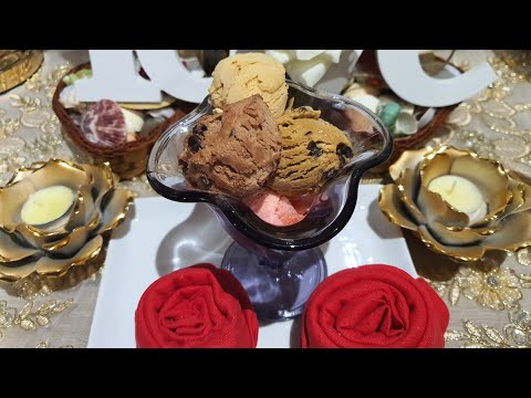 ايس كريم 🍨🍨كلاص اقتصادي وقوام كريمي وبأربع نكهات مختلفة 😋😋
