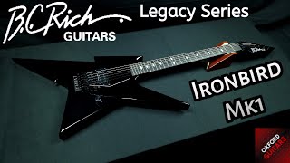 Video thumbnail for B.C. Rich Legacy Series Ironbird MK1 w/Floyd Rose Black 2023 Korea Dimarzio 4K guitar close up video by Oxford Guitars