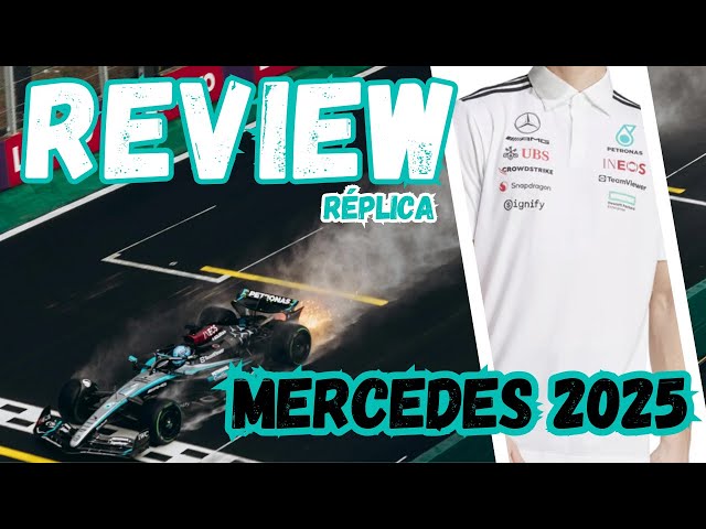 Vídeo relacionado con Mercedes AMG Petronas Formula One Team - Camiseta de piloto del Equipo 2023 - Blanco - Talla: M