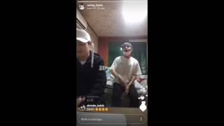 Lee Ki Won & Kim Seong Ri IG Live 20170730 (Knock of PRODUCE101 - Open up (열어줘))